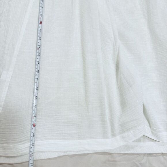 Ghosttropic White Short Sleeve Tunic Dress Size Medium Vacation Beach Cruise - Picture 8 of 11